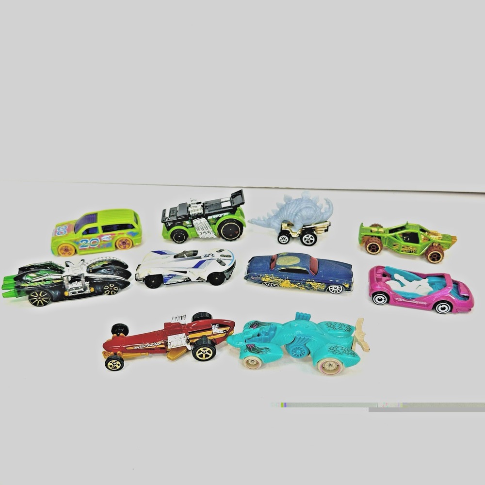 Hot Wheels Mattel Various Cars Job Lot of 10 Cool Unique Cars Special Play Set